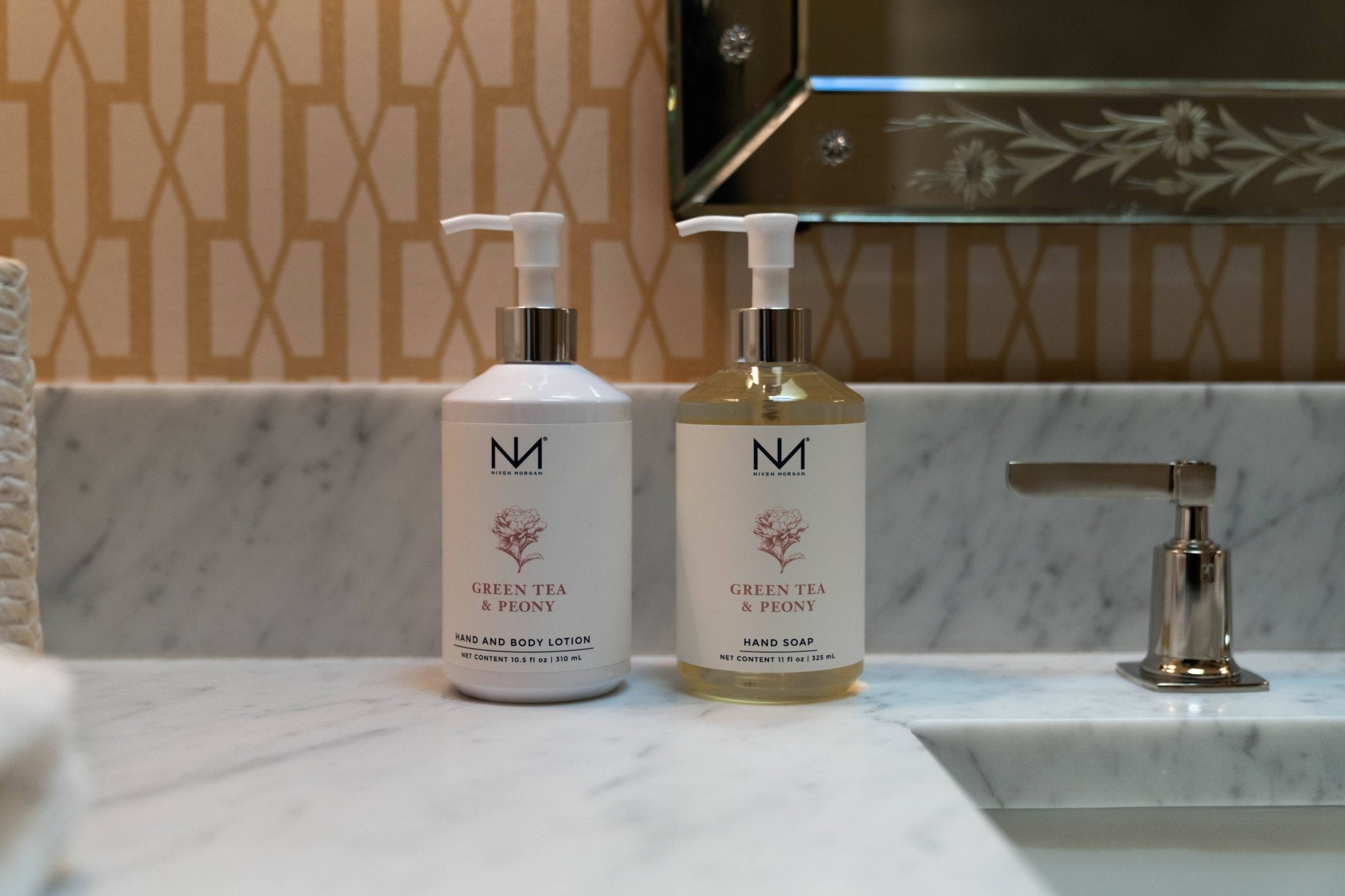 Green Tea & Peony Hand and Body Lotion - Niven Morgan - Niven Morgan