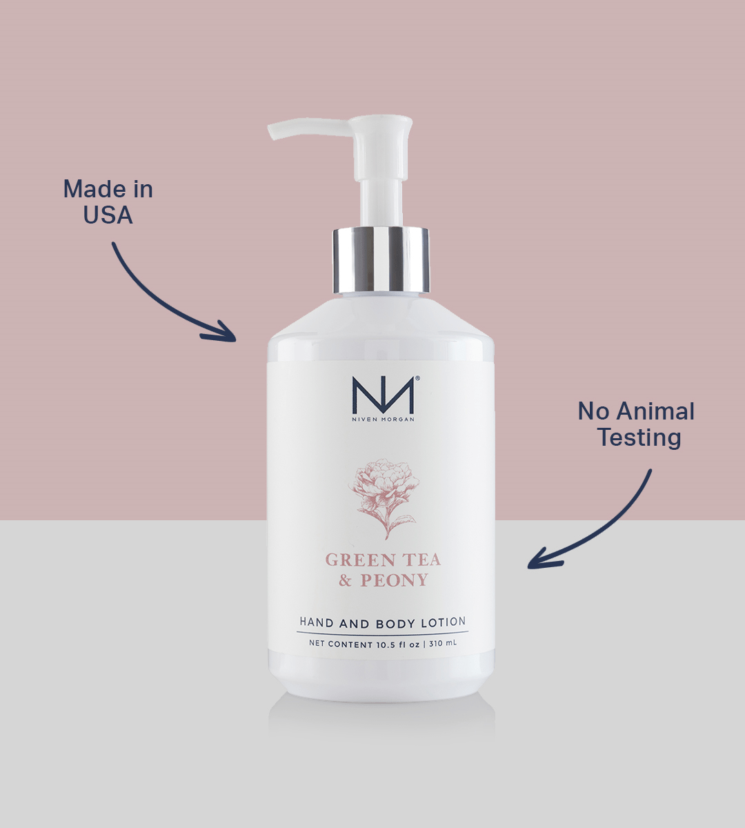 Green Tea & Peony Hand and Body Lotion - Niven Morgan - Niven Morgan