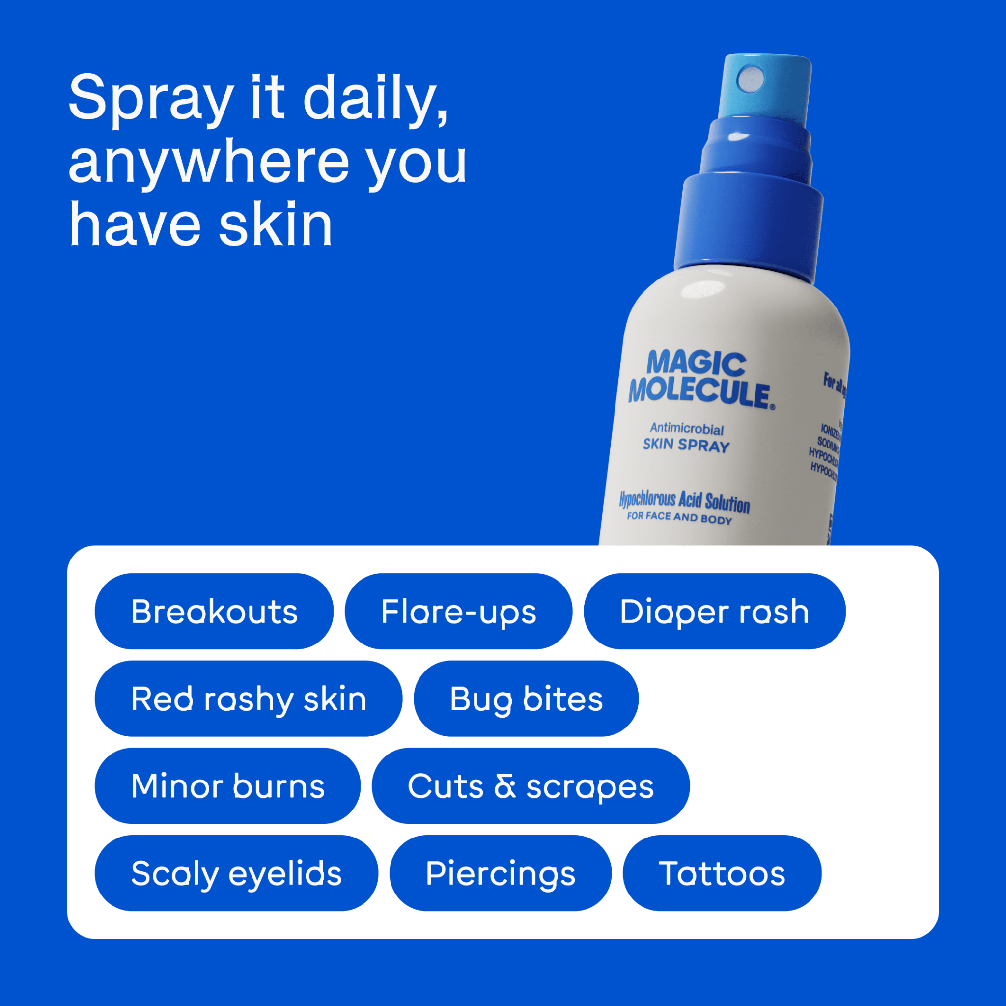 Magic Molecule Daily Skin Spray Hypochlorous Acid Spray - LEINE The Seattle Acne Clinic & Wellness SpaMagic Molecule